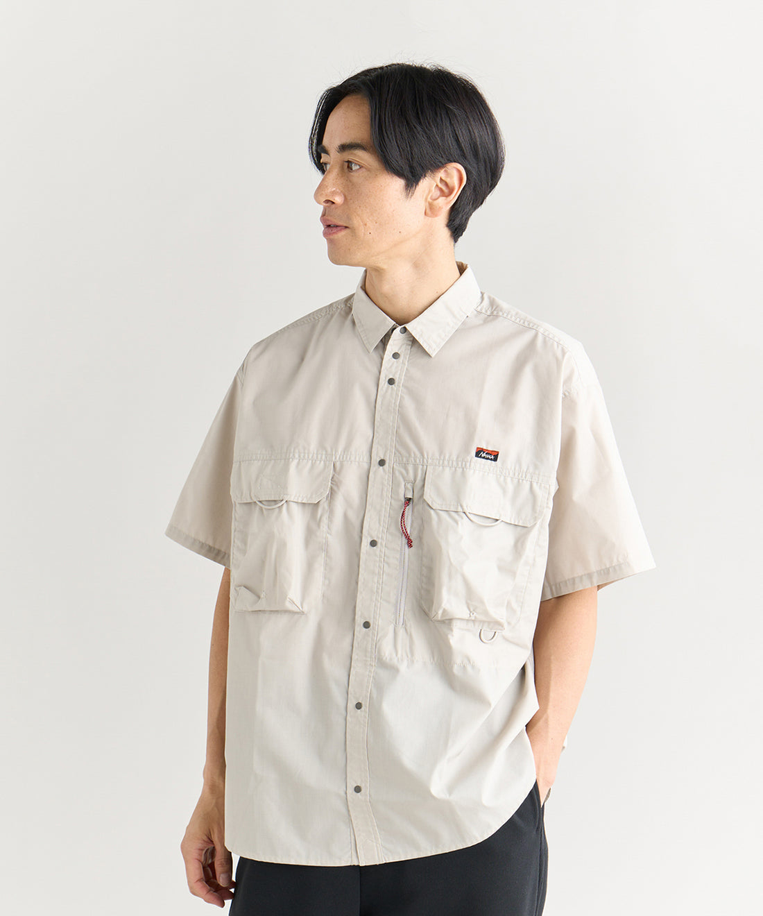 NANGA MOUNTAIN FIELD S/S SHIRT(MEN) / 機能山系短袖立領襯衫 (日本直営店限定)