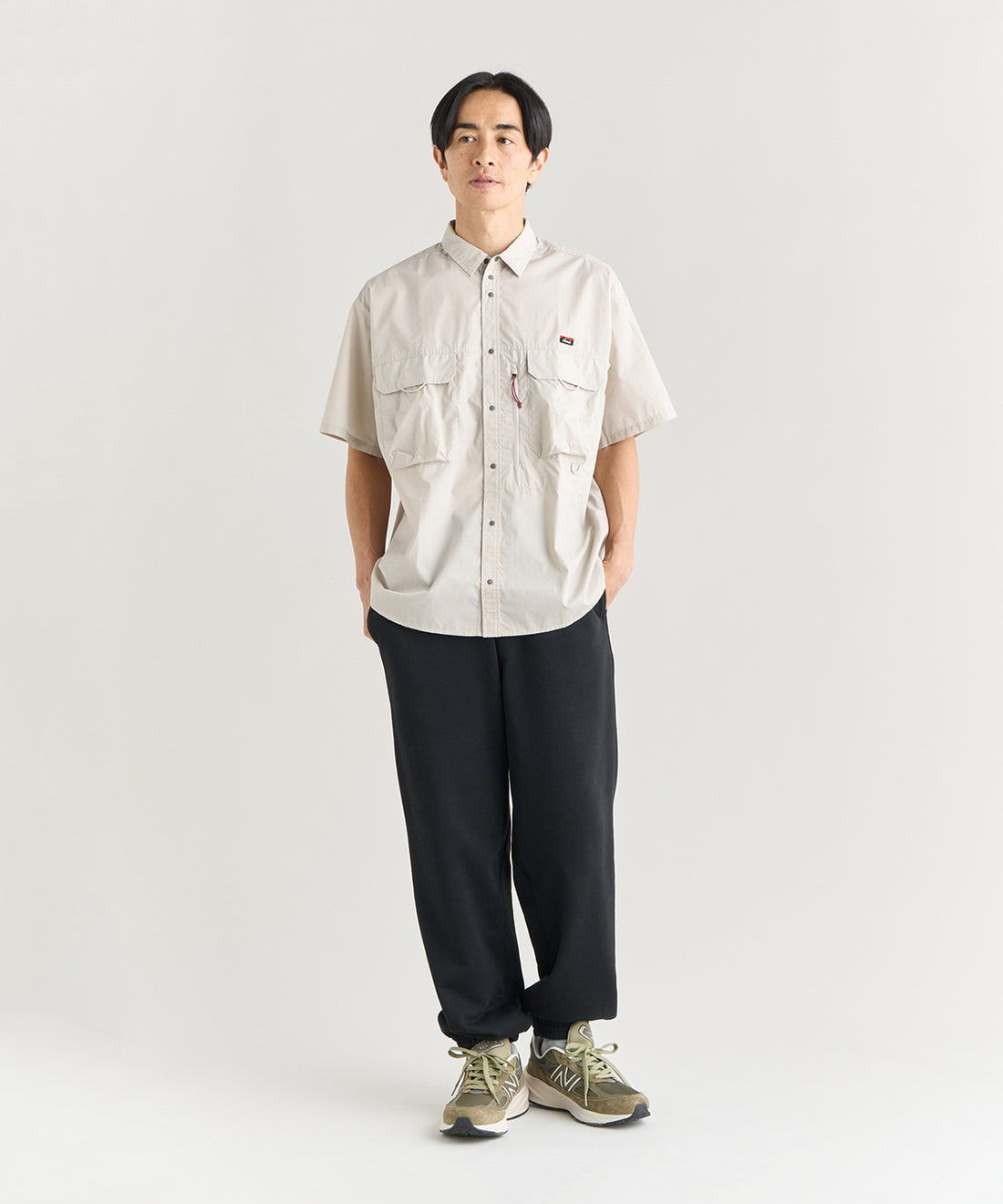 NANGA MOUNTAIN FIELD S/S SHIRT(MEN) / 機能山系短袖立領襯衫 (日本直営店限定)