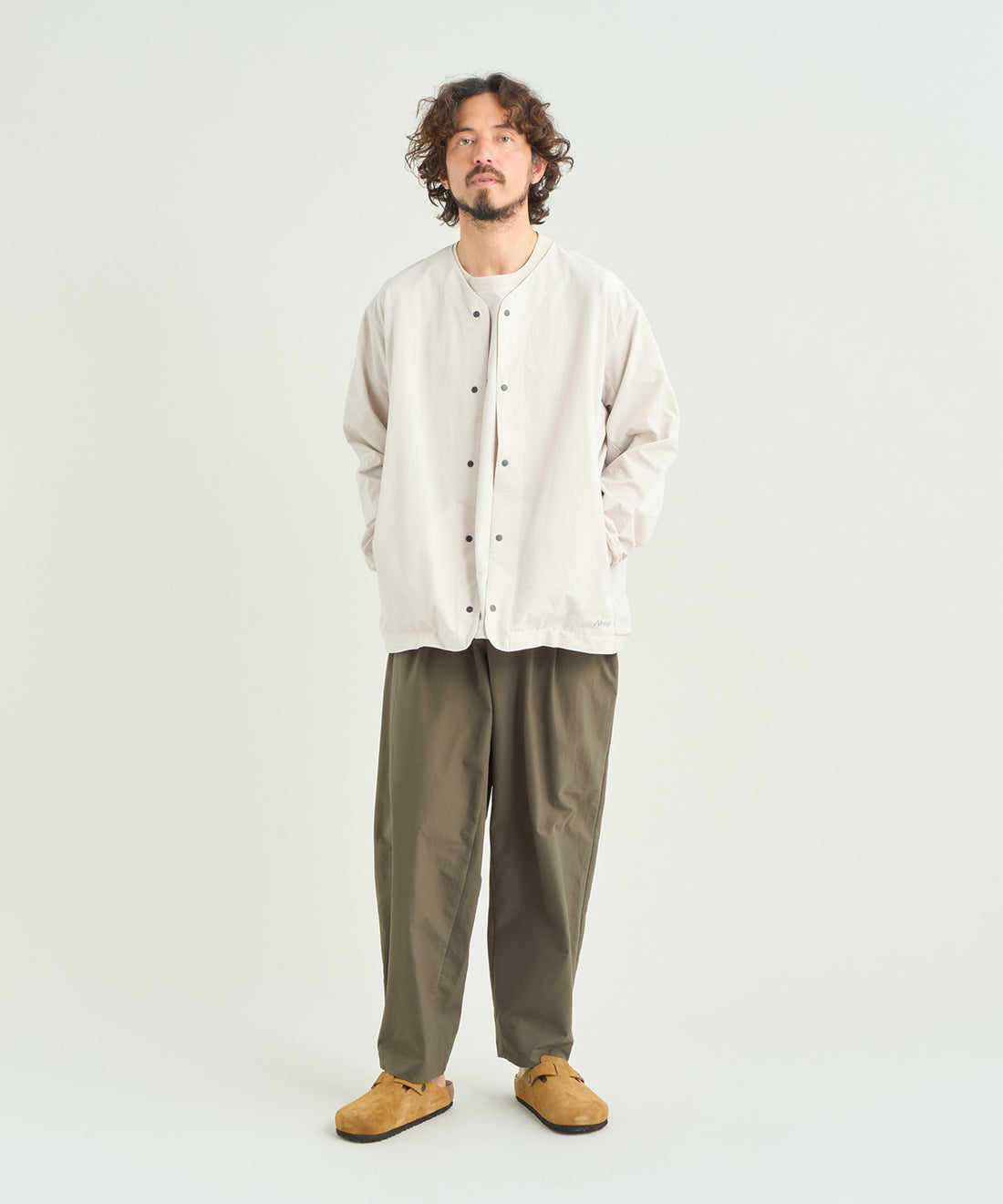 NANGA DotAir® COMFY CARDIGAN / 輕量透氣 DotAir® 無領機能開襟外套(日本直營店限定)