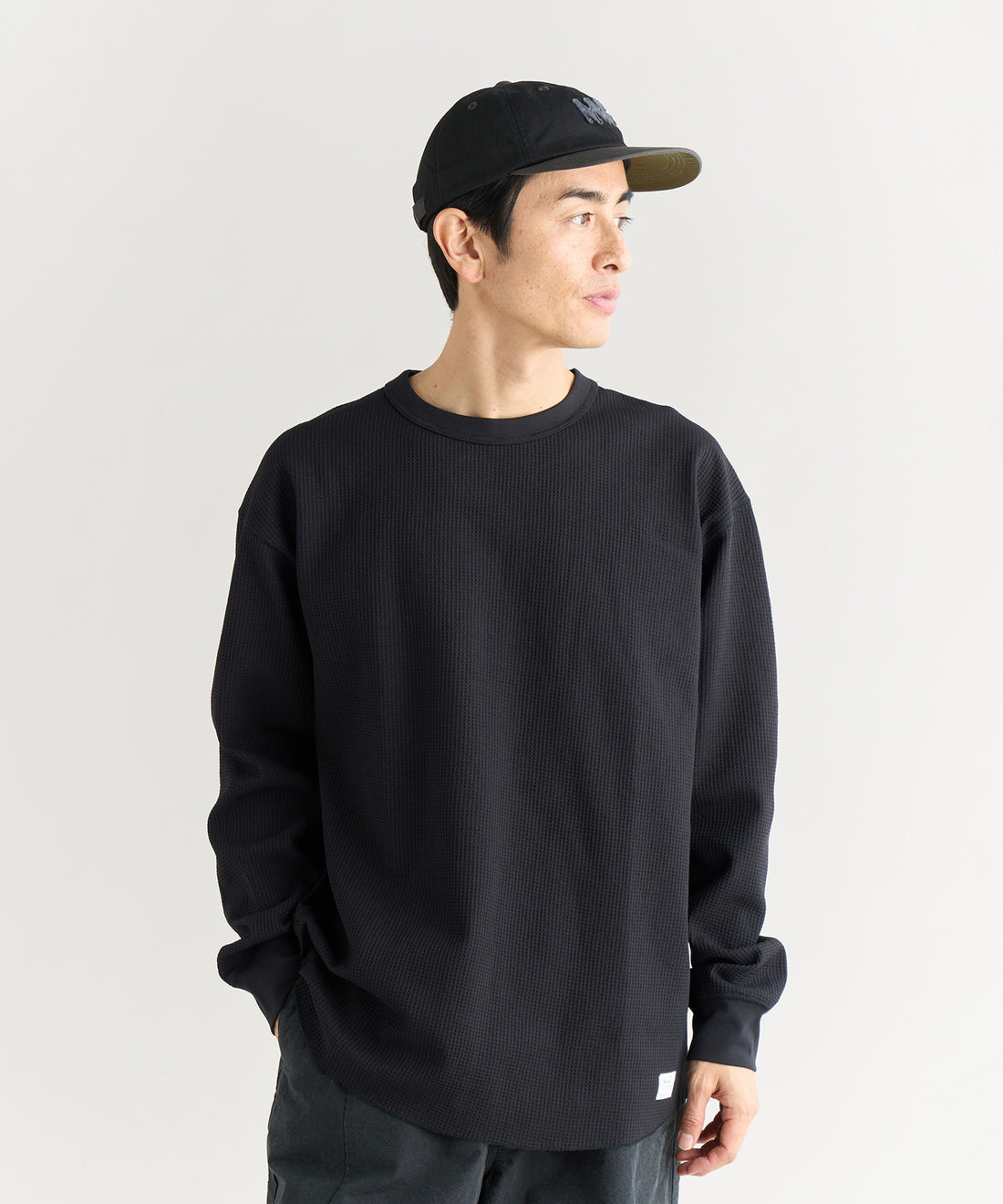 NANGA AIRFLEXR WAFFLE L/S TEE / 機能華夫格長袖T恤