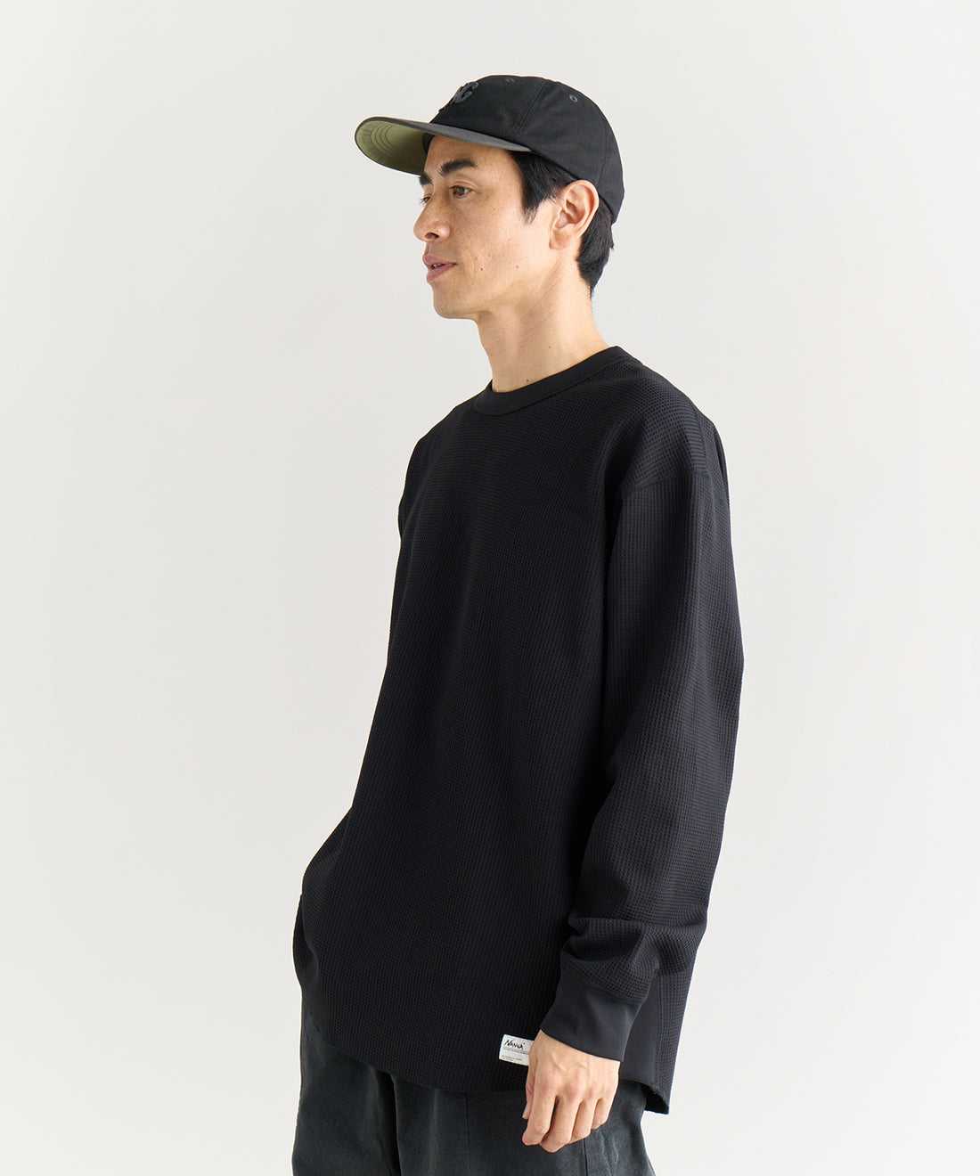 NANGA AIRFLEXR WAFFLE L/S TEE / 機能華夫格長袖T恤