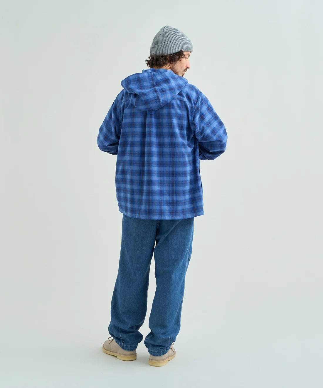 NANGA / GRID TARTAN FIELD HOOD SHIRT 格紋機能連帽野外襯衫