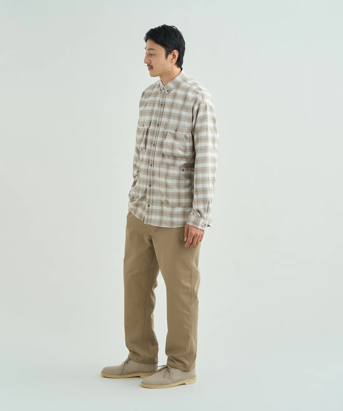 NANGA / GRID TARTAN CAMP SHIRT 格紋機能露營襯衫