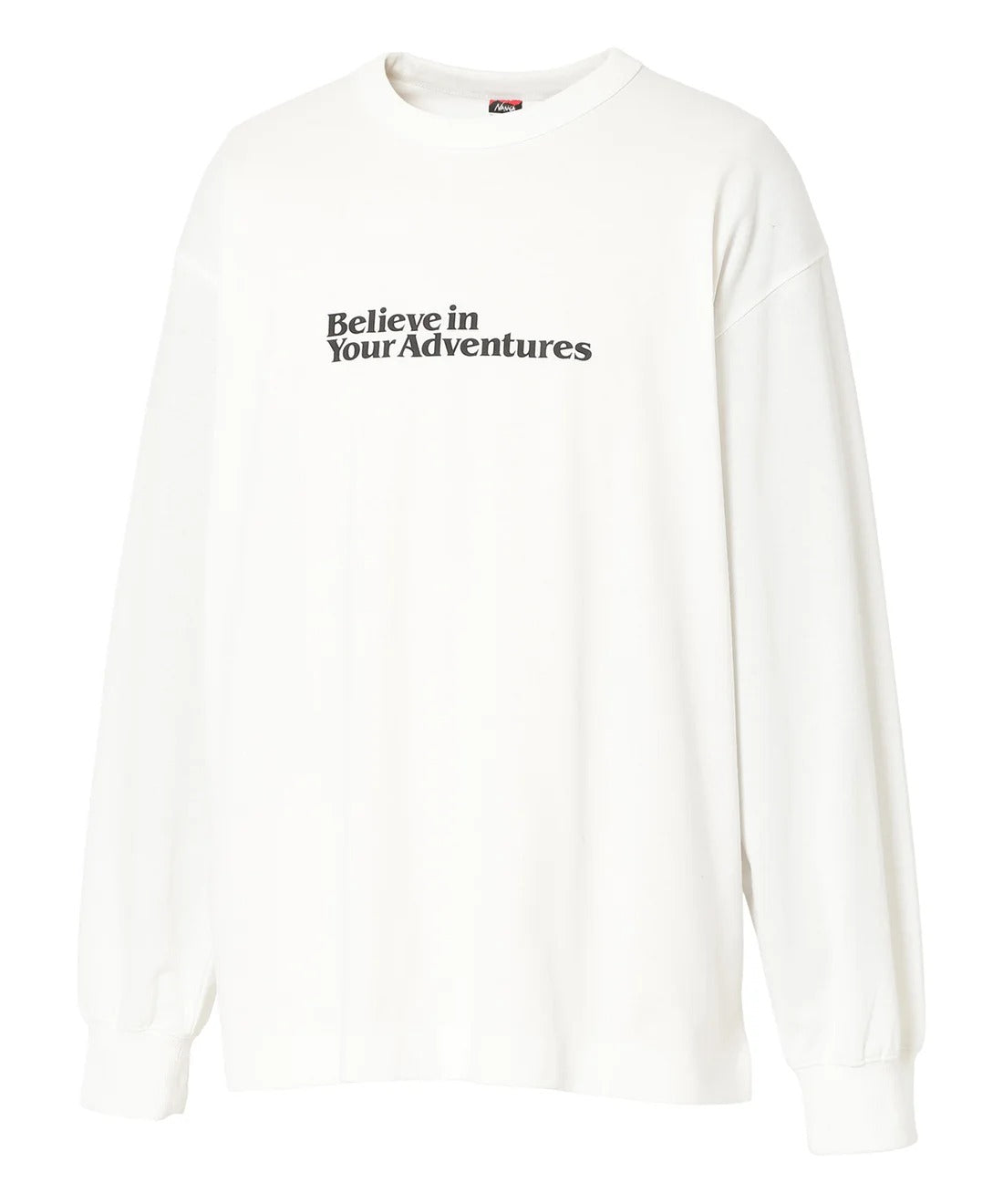 NANGA / ECO HYBRID MESSAGE L/S TEE 再生棉刺繡標語長袖T恤