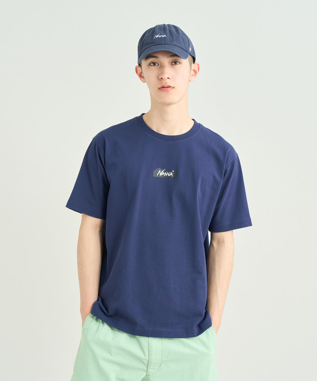 NANGA ECO HYBRID MT LOGO TEE / 山形標誌短袖T恤