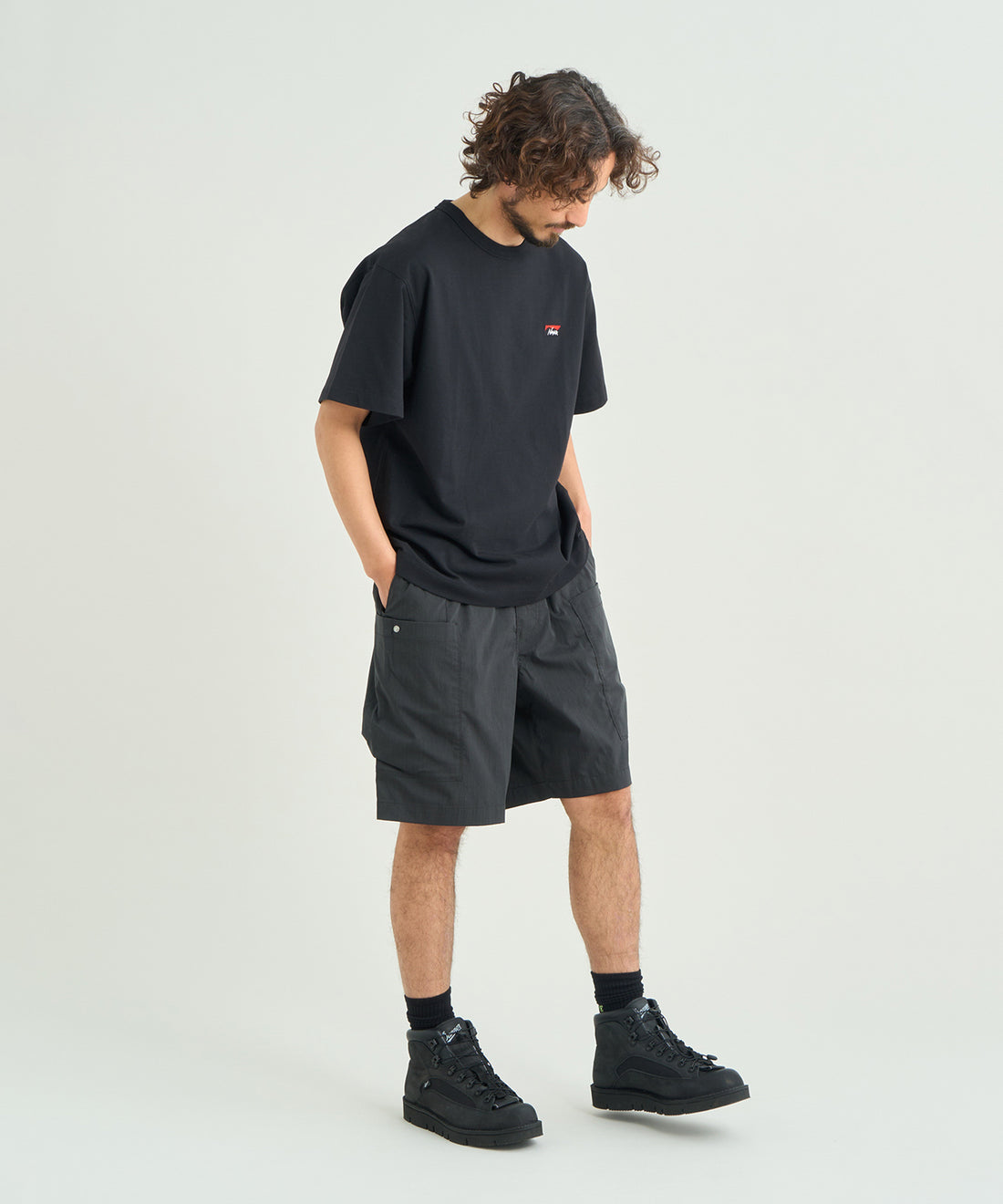 NANGA ECO HYBRID BOX LOGO EMBROIDERY TEE / 刺繡短袖T恤