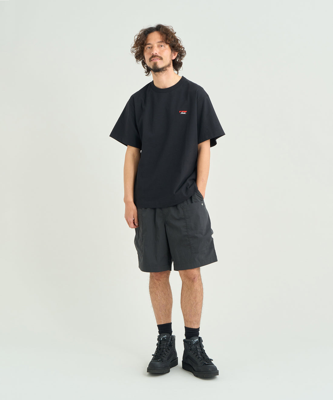 NANGA ECO HYBRID BOX LOGO EMBROIDERY TEE / 刺繡短袖T恤