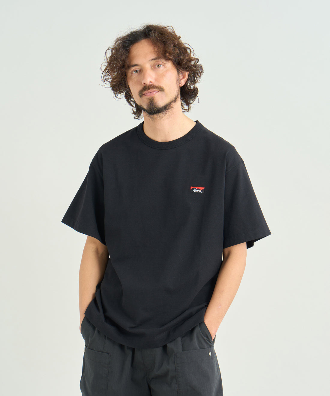 NANGA ECO HYBRID BOX LOGO EMBROIDERY TEE / 刺繡短袖T恤