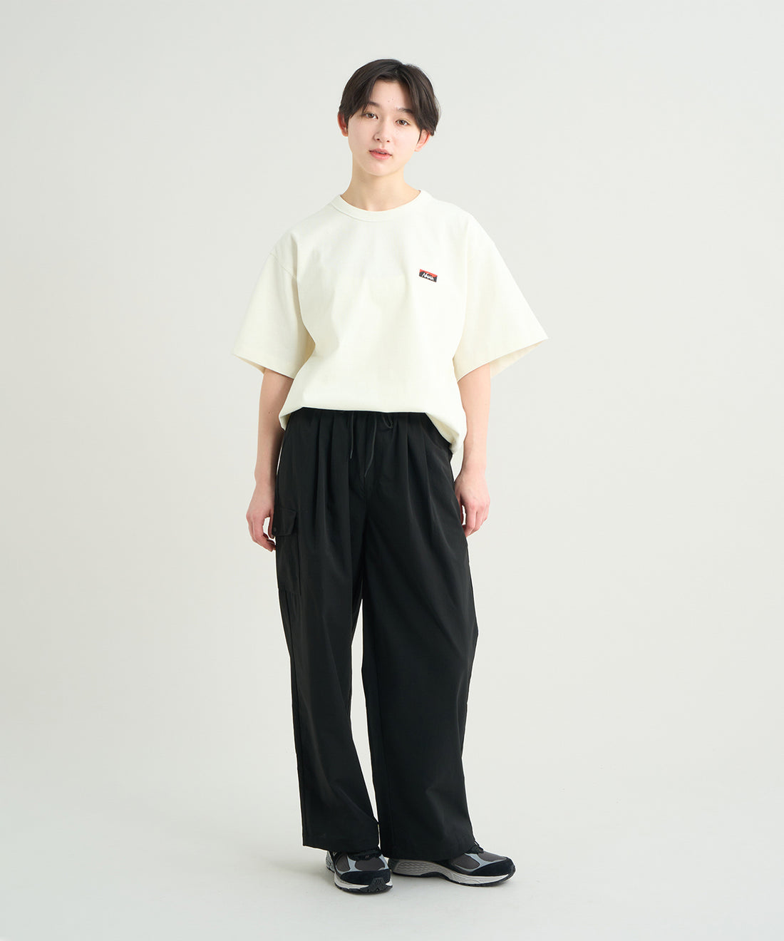 NANGA ECO HYBRID BOX LOGO EMBROIDERY TEE / 刺繡短袖T恤