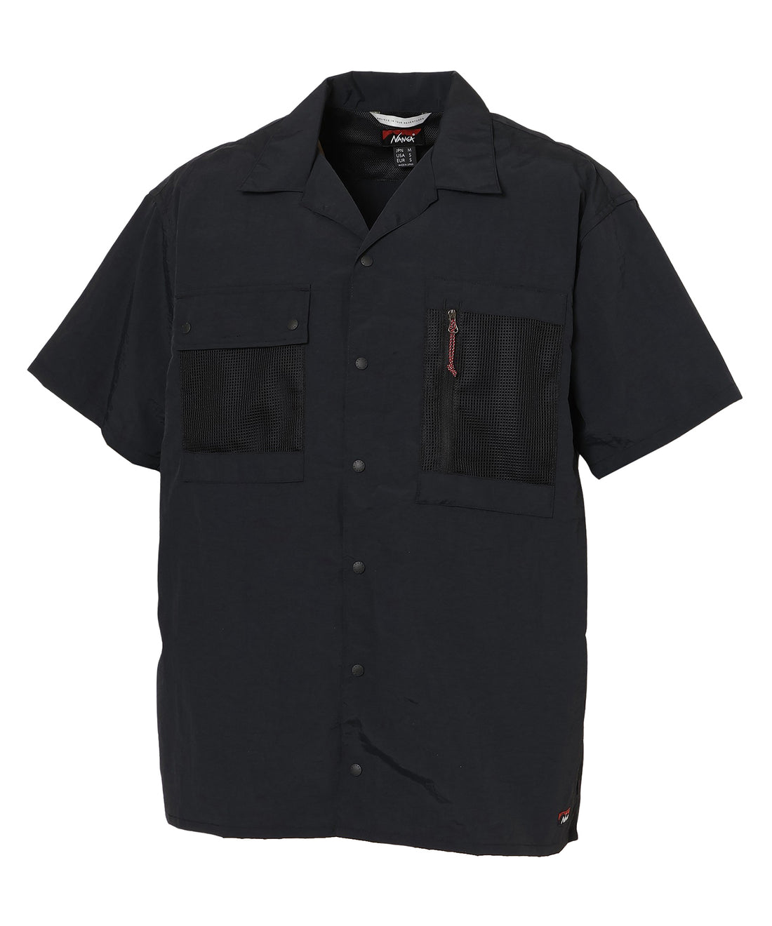 NYLON TUSSER OPEN COLLAR SHIRT / 日本直営店限定 Nylon Tussah 乾爽短袖襯衫