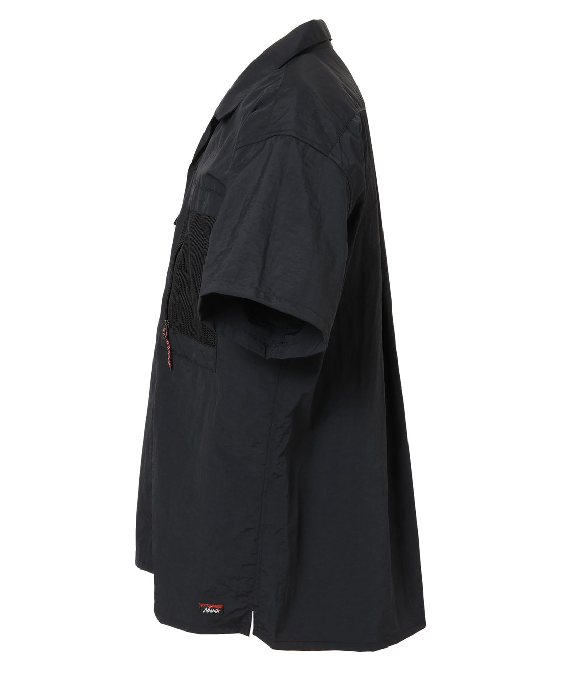 NYLON TUSSER OPEN COLLAR SHIRT / 日本直営店限定 Nylon Tussah 乾爽短袖襯衫
