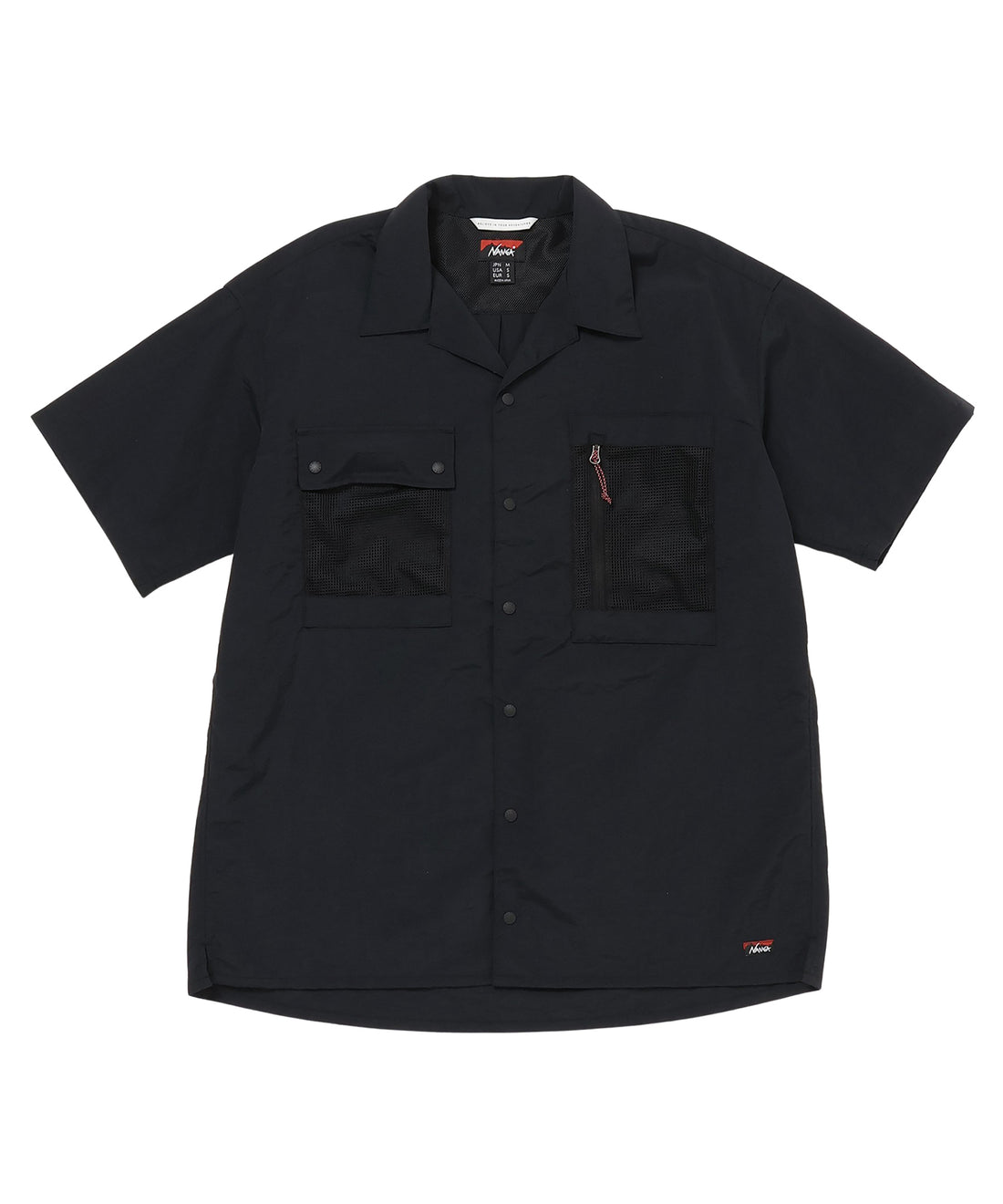 NYLON TUSSER OPEN COLLAR SHIRT / 日本直営店限定 Nylon Tussah 乾爽短袖襯衫