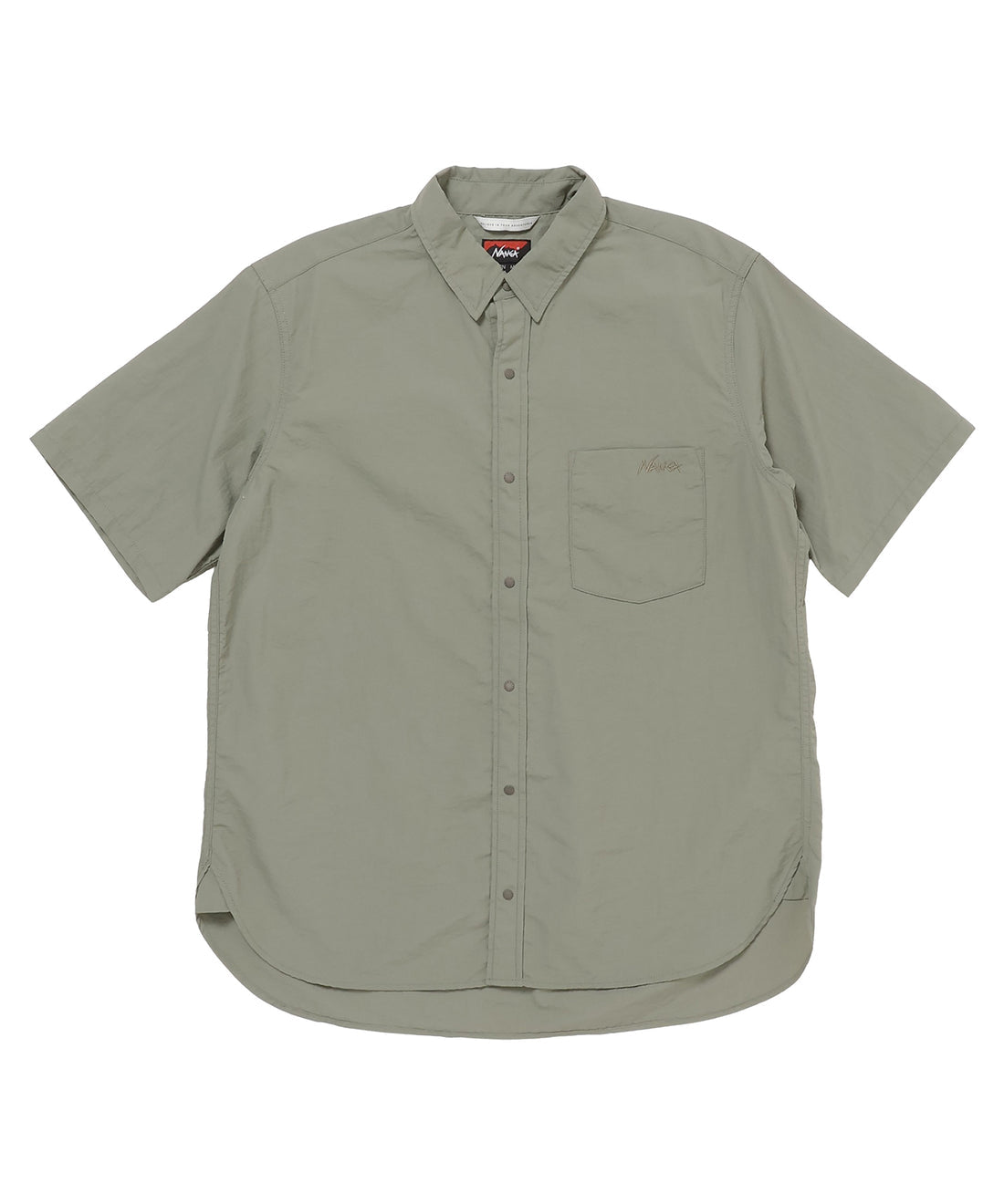 NANGA NYLON TUSSER S/S DAILY SHIRT / 日本直営店限定 輕量尼龍塔絲隆開領短袖襯衫