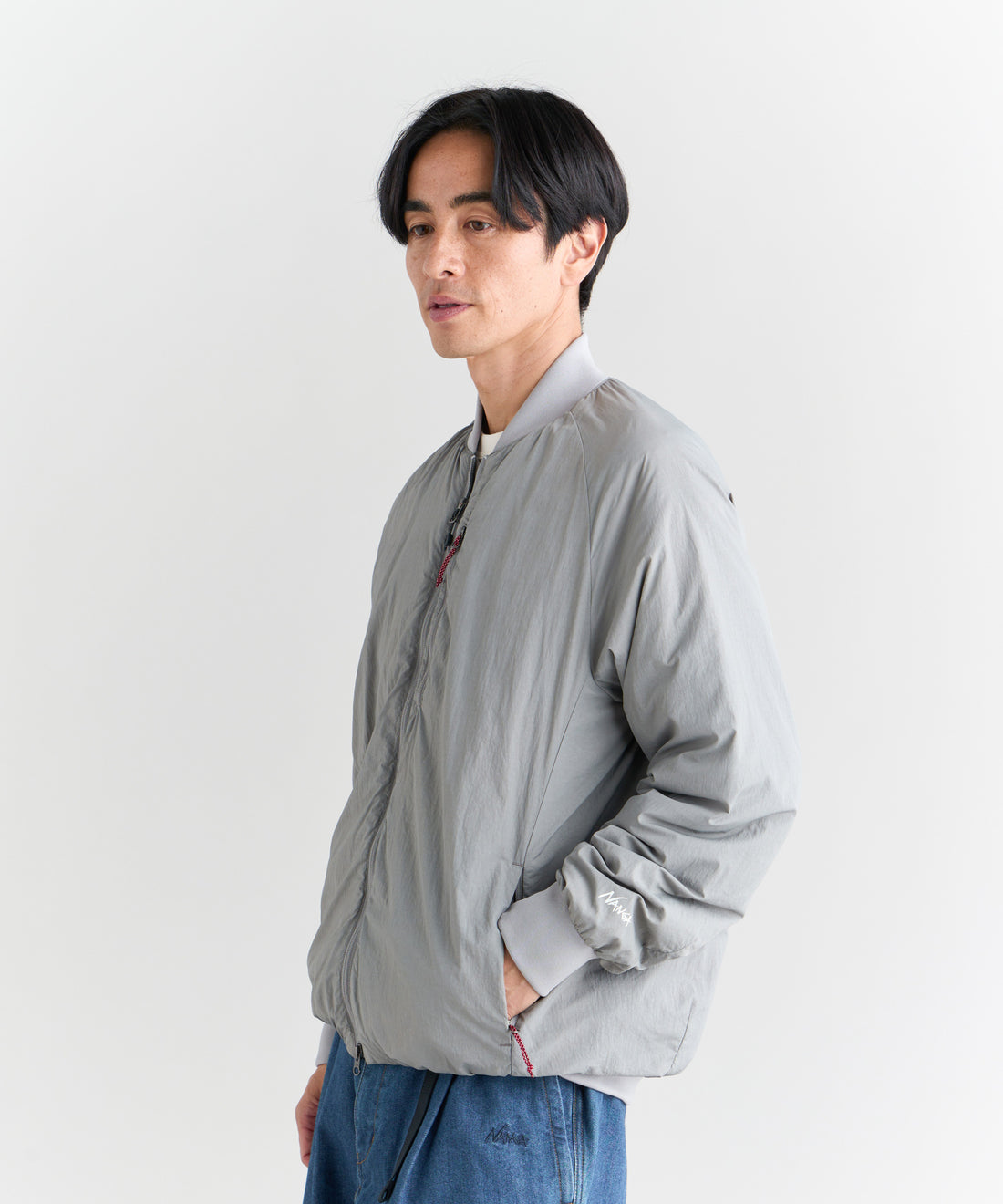 NANGA SOFT DOWN VARSITY BLOUSON(UNISEX) / 輕量軟羽絨 棒球外套