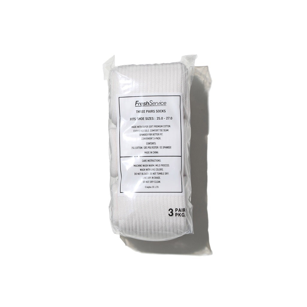 FreshService ORIGINAL 3-PACK SOCKS / 一組三入 長襪