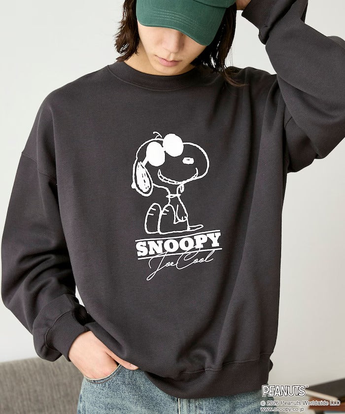 PEANUTS / Snoopy印花刷毛 圓領衫(日本聯名限定)