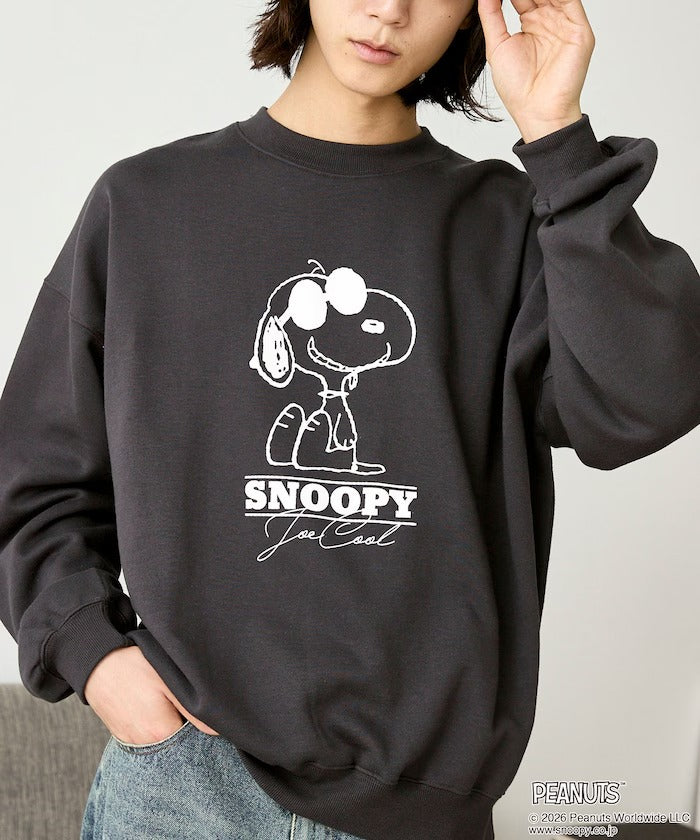 PEANUTS / Snoopy印花刷毛 圓領衫(日本聯名限定)