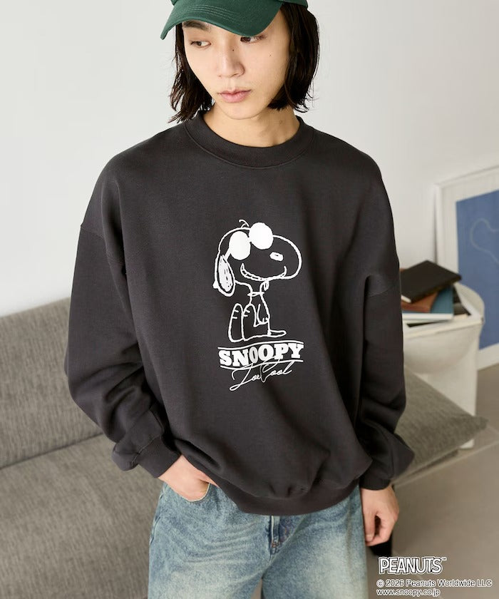 PEANUTS / Snoopy印花刷毛 圓領衫(日本聯名限定)