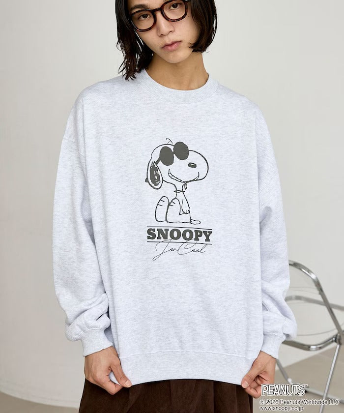 PEANUTS / Snoopy印花刷毛 圓領衫(日本聯名限定)