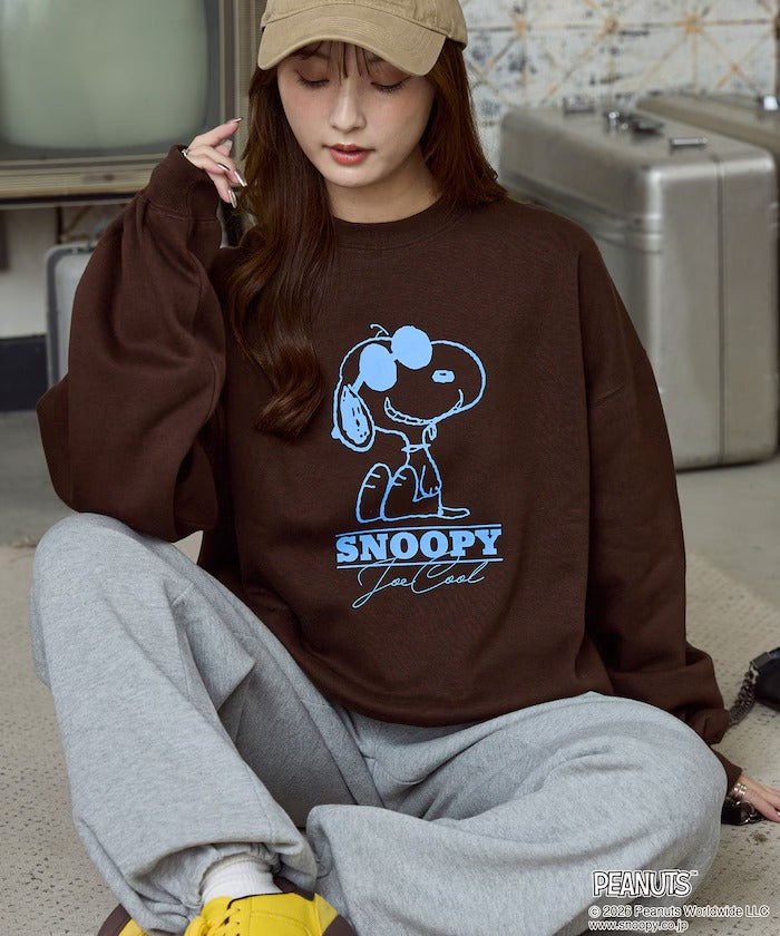 PEANUTS / Snoopy印花刷毛 圓領衫(日本聯名限定)