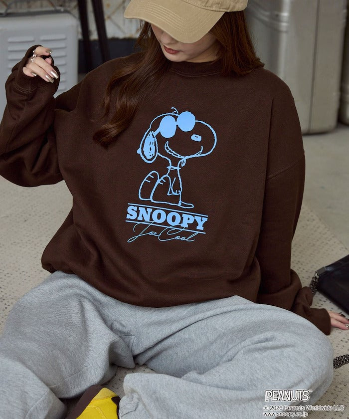 PEANUTS / Snoopy印花刷毛 圓領衫(日本聯名限定)