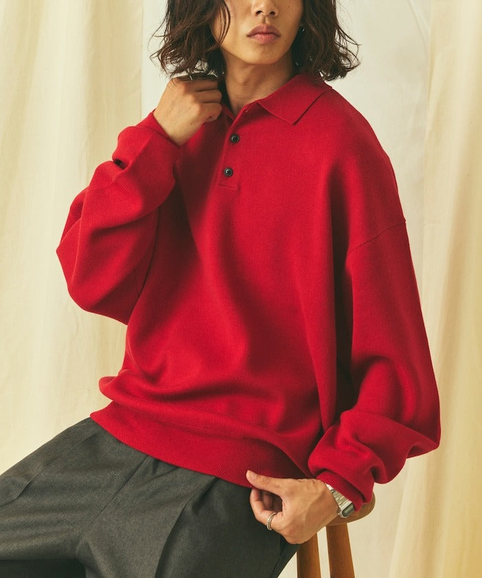 FREAK'S STORE/Relax Fit 毛圈布 針織POLO衫