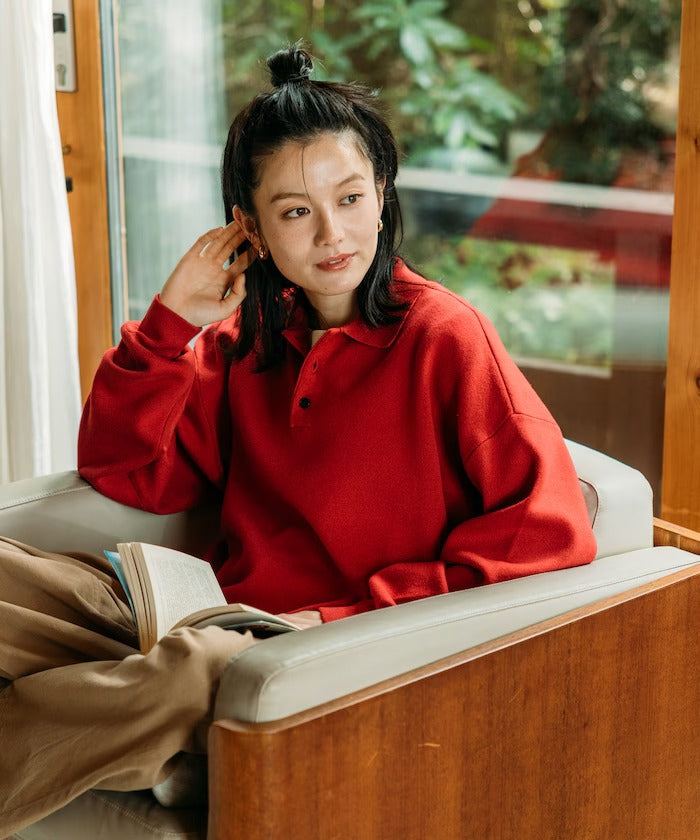 FREAK'S STORE/Relax Fit 毛圈布 針織POLO衫