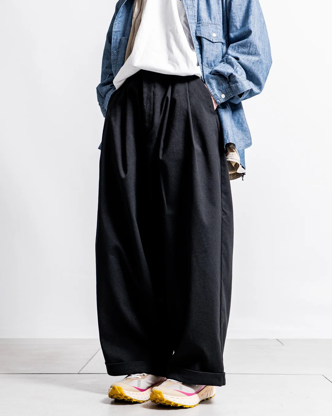 White Mountaineering × Dickies / 別注寬版工作褲
