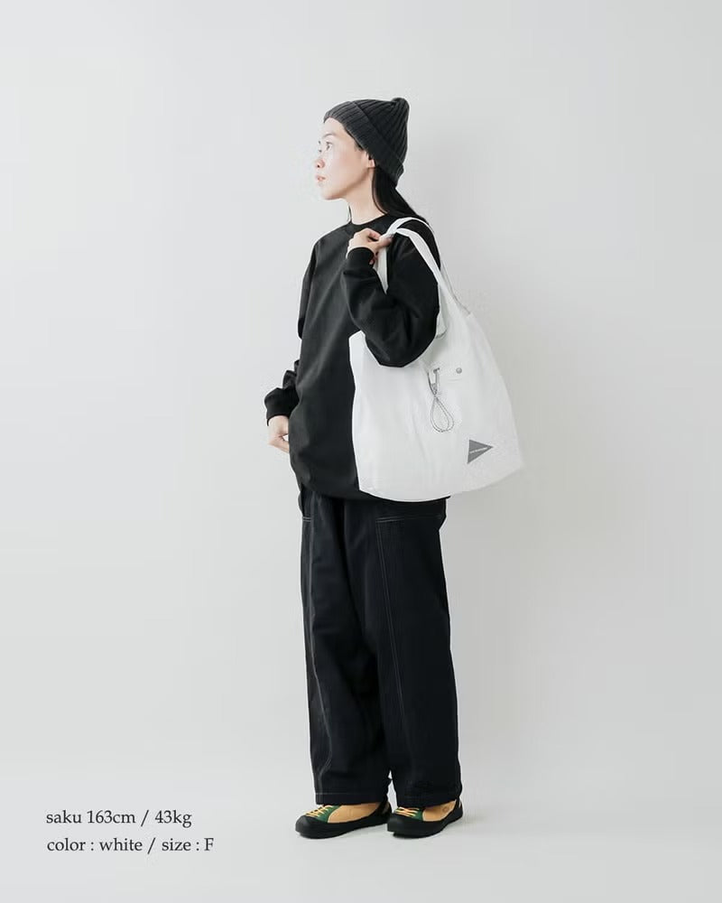 and wander / 輕量防潑水尼龍托特包 Crispy Rip Grocery Pocket Bag