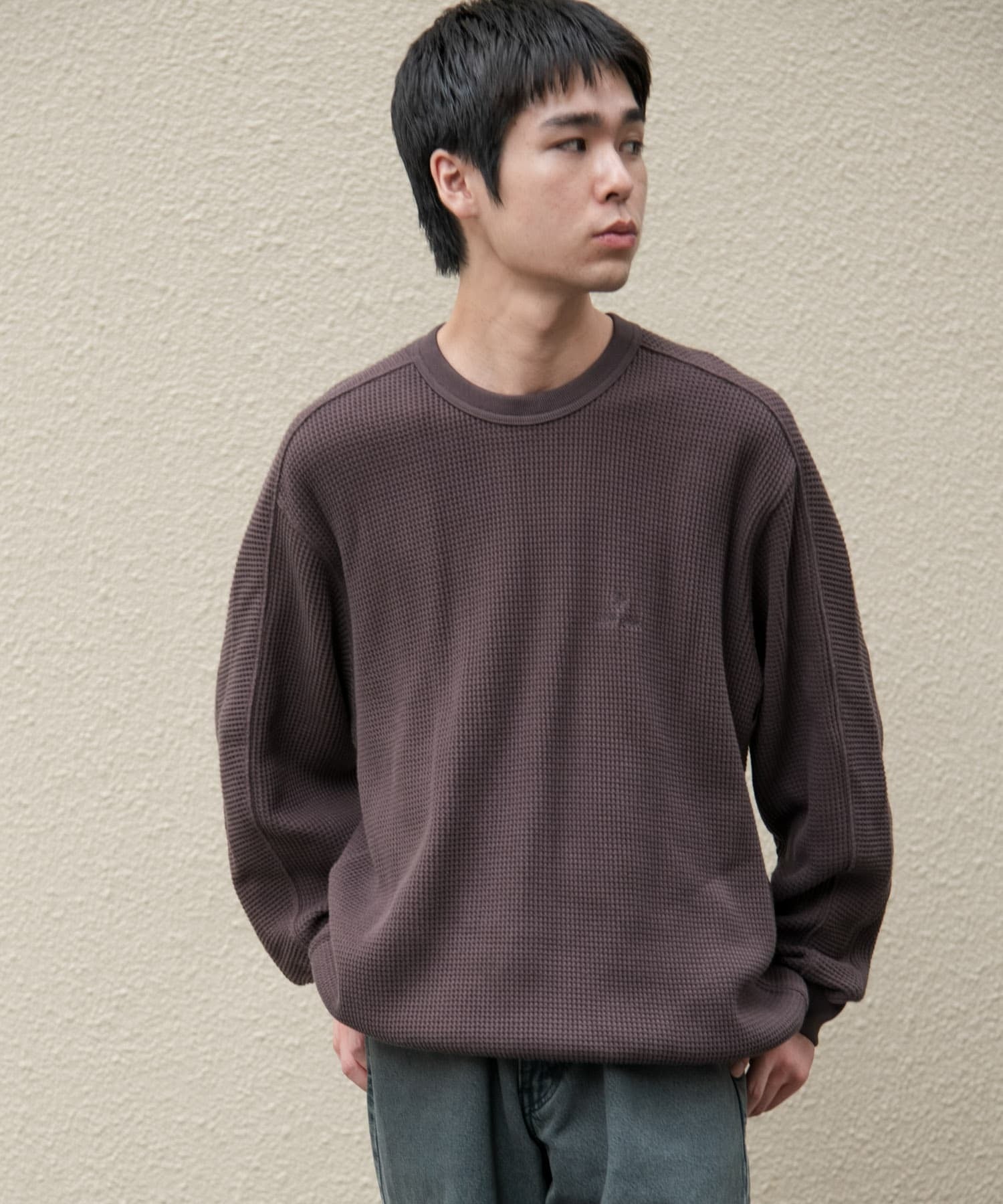Snow Peak Apparel × DOORS / 日本聯名限定 厚磅華夫格 長袖T恤