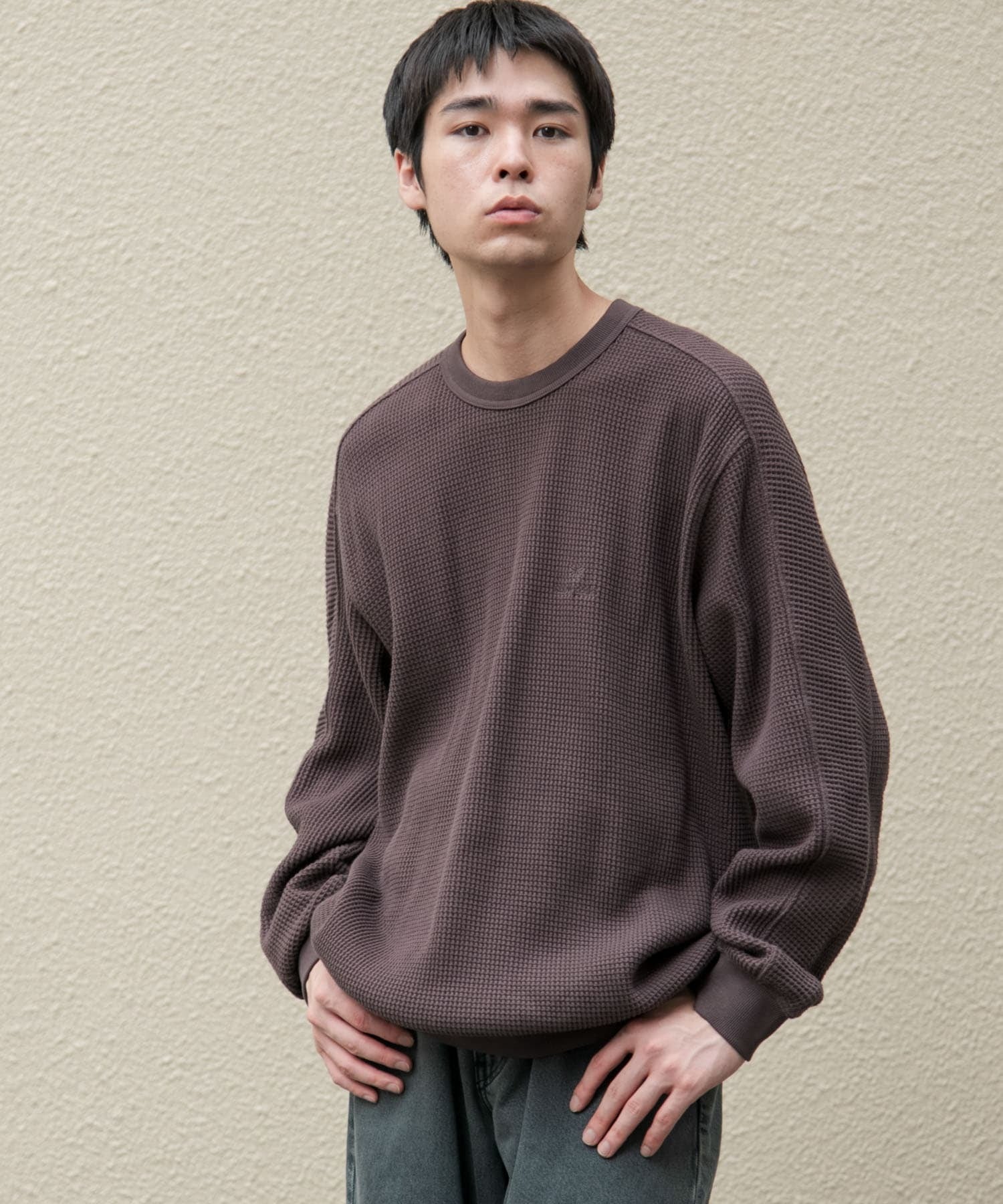 Snow Peak Apparel × DOORS / 日本聯名限定 厚磅華夫格 長袖T恤