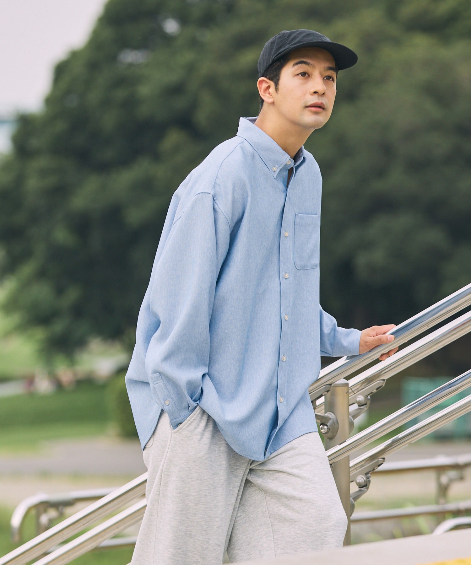 THE CRAFT CREW PRODUCTS / UV防曬 牛津布 寬版 襯衫