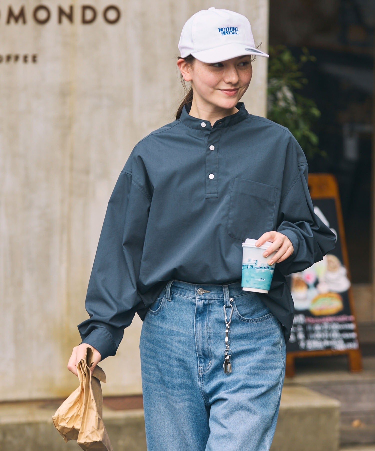 THE CRAFT CREW PRODUCTS / 免燙 抗菌 立領套頭長袖襯衫