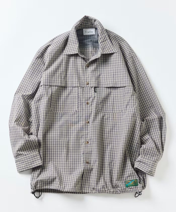 Foxfire × FREAK'S STORE/格紋口袋長袖釣魚襯衫(日本聯名限定)