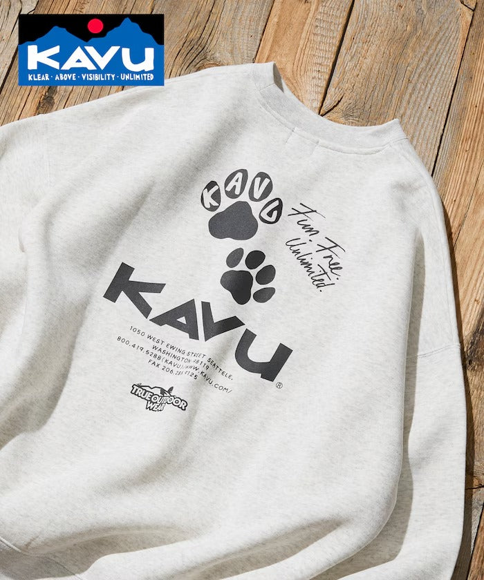 KAVU × FREAK'S STORE / 貓掌圖案 圓領衫(日本聯名限定)