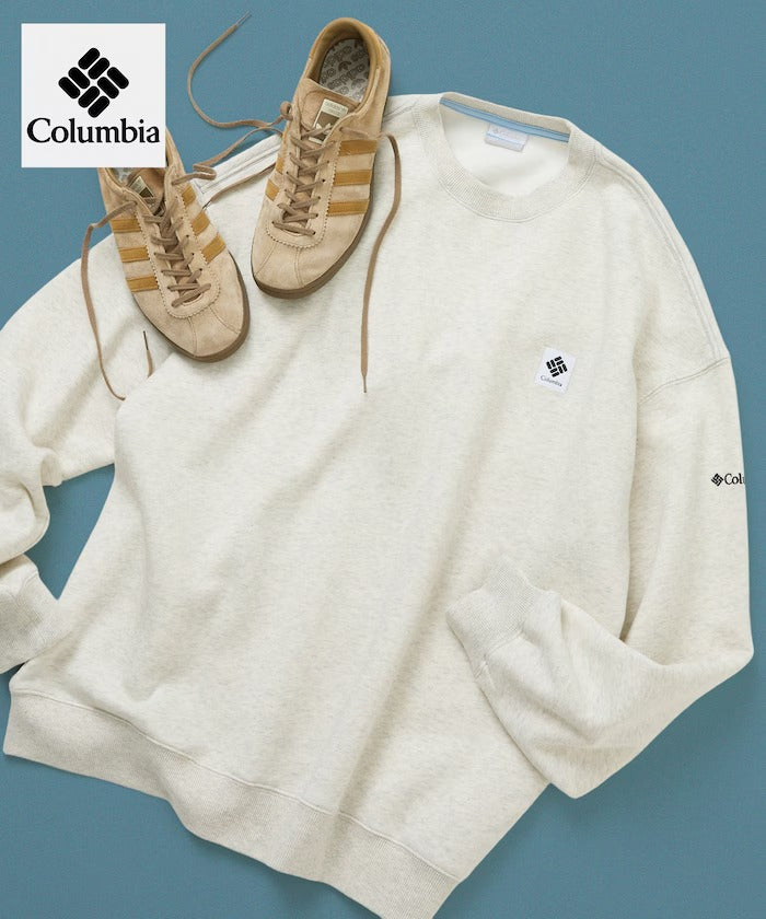 Columbia×FREAK'S STORE/別注 刺繡小LOGO 圓領衫