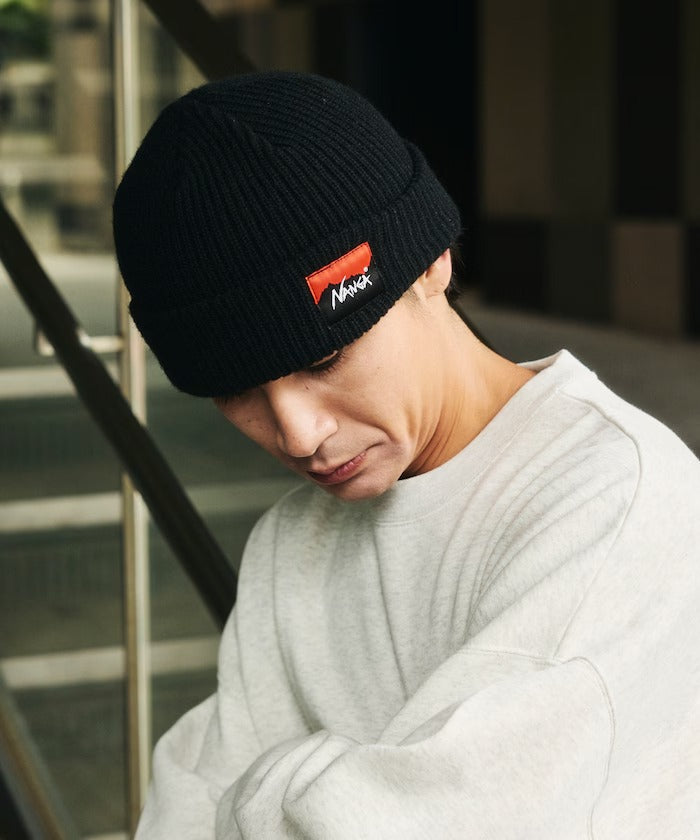 NANGA / BOX LOGO 立體毛線帽