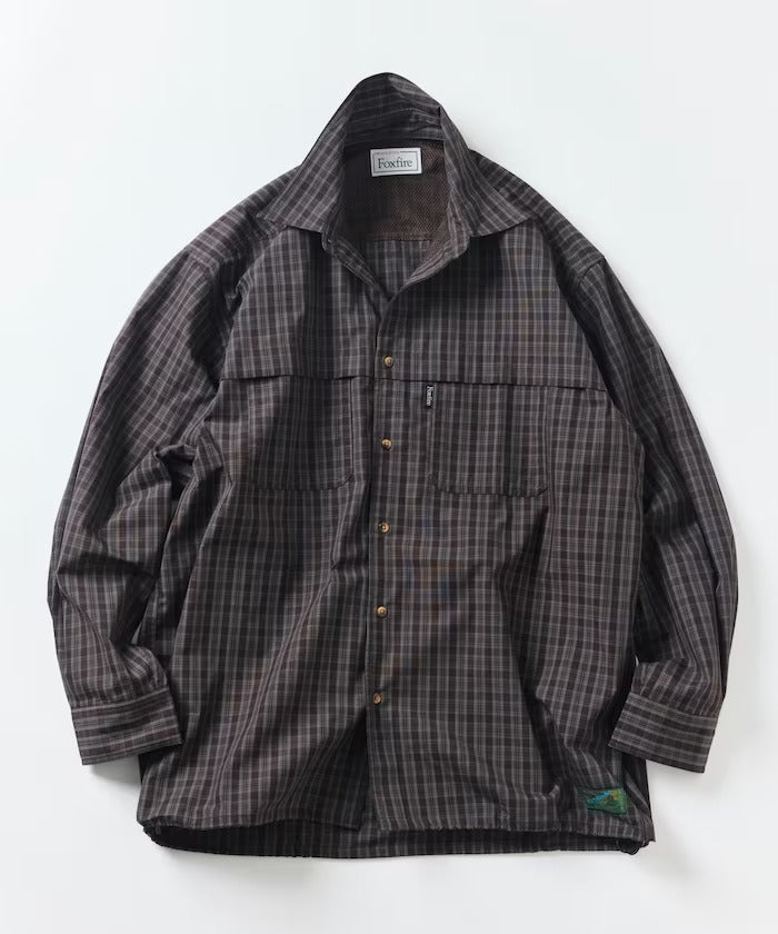 Foxfire × FREAK'S STORE/格紋口袋長袖釣魚襯衫(日本聯名限定)