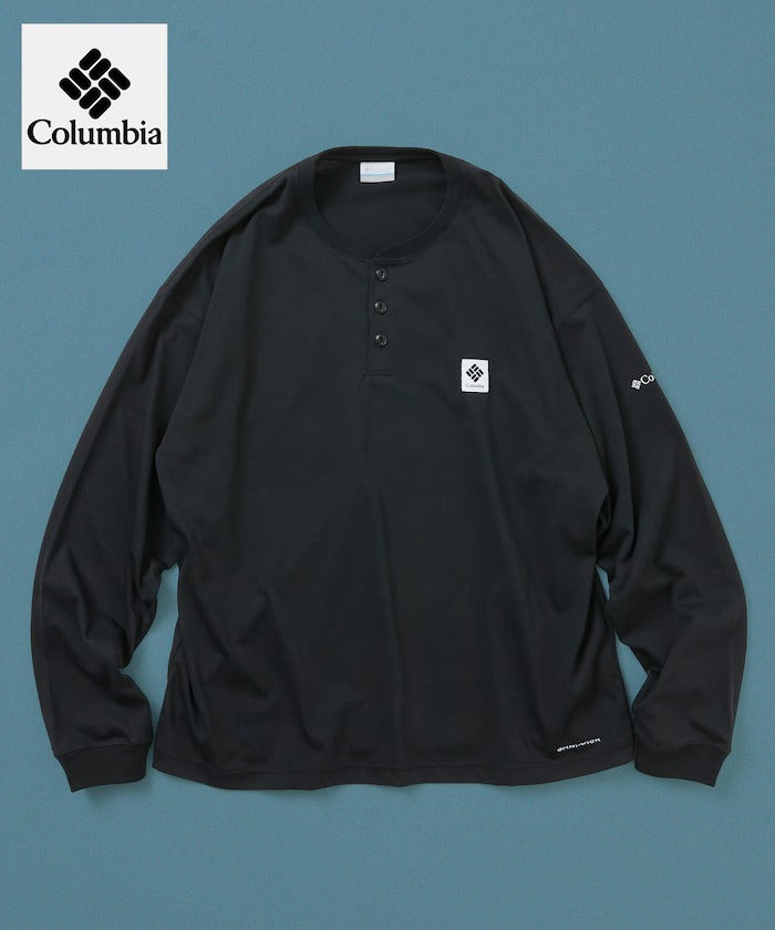 Columbia×FREAK'S STORE/別注亨利領 長袖T恤