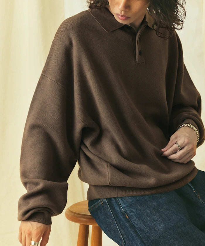 FREAK'S STORE/Relax Fit 毛圈布 針織POLO衫