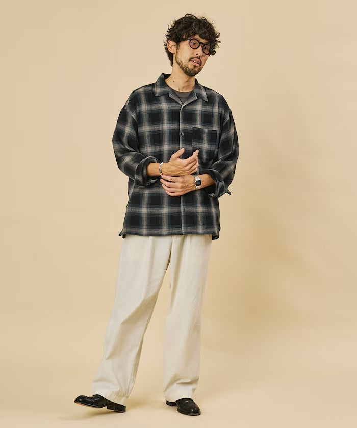 FREAK'S STORE / 漸層格紋 長袖襯衫