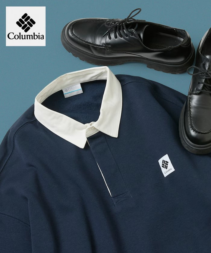Columbia×FREAK'S STORE/別注 小LOGO 長袖橄欖球衫