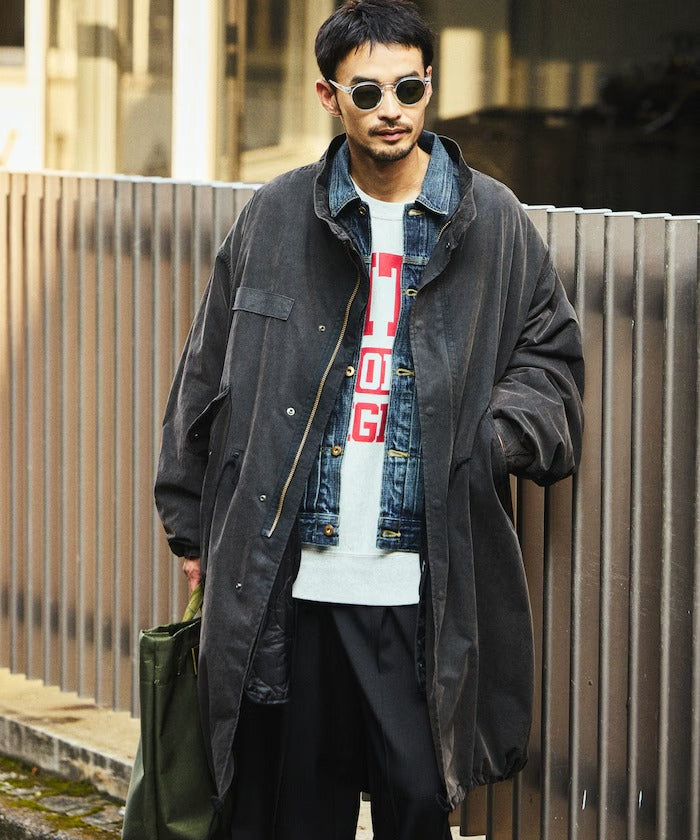 FREAK'S STORE / 做舊褪色3WAY M-65鋪棉內裡兩件式短版軍裝外套組(26FW)