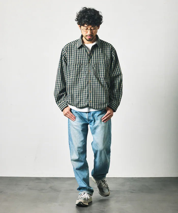 Foxfire × FREAK'S STORE/格紋口袋長袖釣魚襯衫(日本聯名限定)