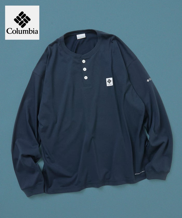 Columbia×FREAK'S STORE/別注亨利領 長袖T恤