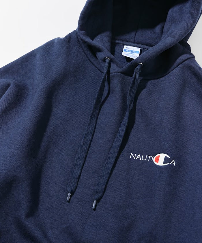 Champion × NAUTICA/日本聯名限定 刺繡刷毛連帽外套