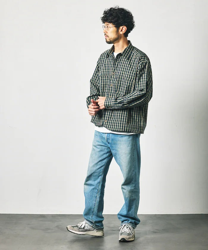 Foxfire × FREAK'S STORE/格紋口袋長袖釣魚襯衫(日本聯名限定)