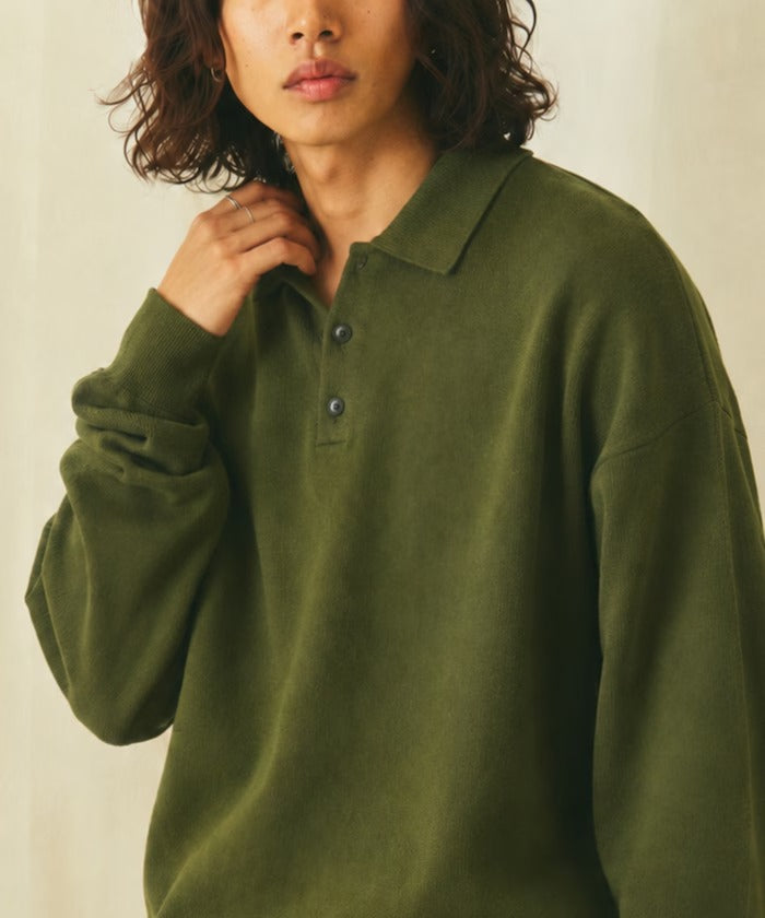 FREAK'S STORE/Relax Fit 毛圈布 針織POLO衫