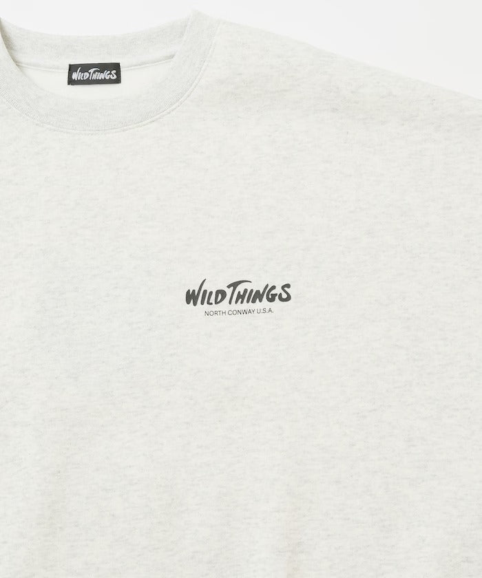 WILD THINGS×FREAK'S STORE / 貓咪圖騰圓領衫(日本聯名限定)
