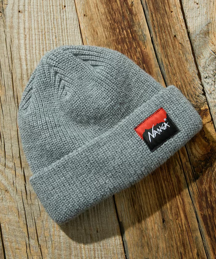 NANGA / BOX LOGO 立體毛線帽